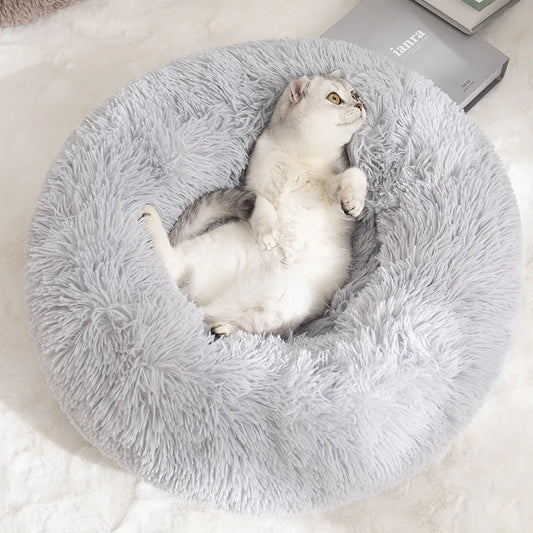 Pet Fluffy Donut Bed™️